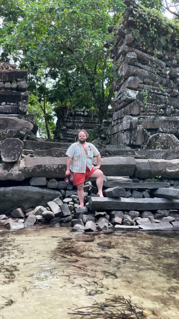 Charles on an island